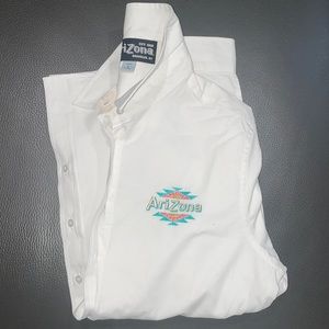 White arizona tea soft blouse